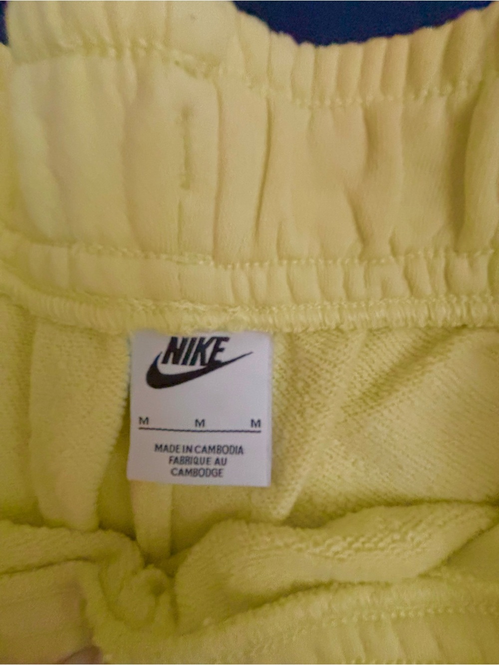 Nike Neon Yellow Wide-Leg Sweatpants - Picture 4 of 4